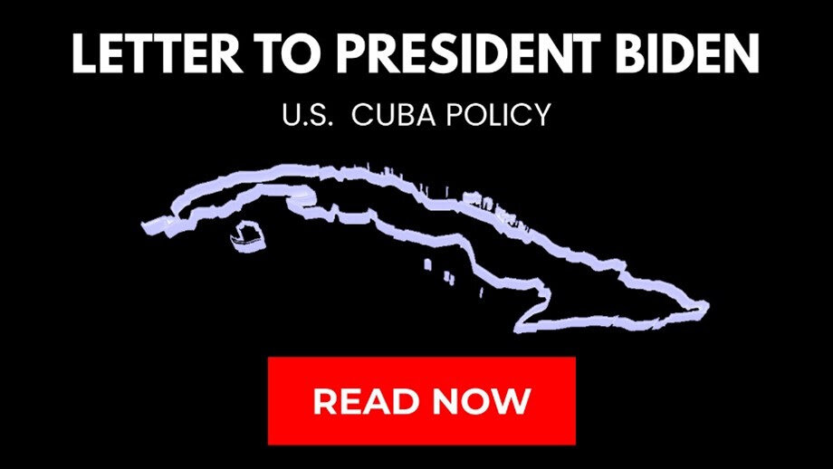 LET CUBA REBUILD! – Letter to President Biden